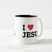 Mug Jésus Deux Tons, 444 ml (Devant droit)