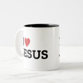 Mug Jésus Deux Tons, 444 ml (Devant gauche)