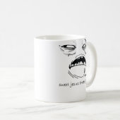 Mug Jésus doux qui est bon (le texte) (Devant droit)