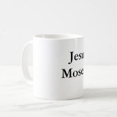 Mug Jésus économise. Moïse investit (Devant gauche)