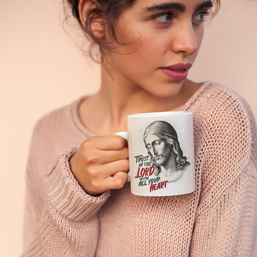 Mug Jésus encourage à faire confiance au Seigneur