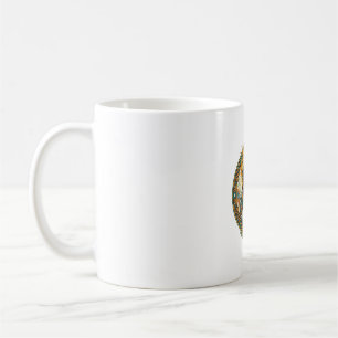 Mug Jésus envoie un baiser Cœur rouge Bouton J'aime Hu