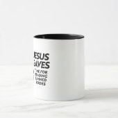 Mug Jésus épargne du temps pour lire des livres interd (Centre)