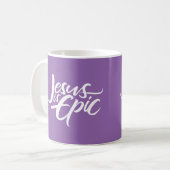 Mug Jésus est chrétien religieux épique de pourpre de (Devant gauche)