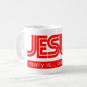 Mug Jésus est de bonnes nouvelles (Devant gauche)