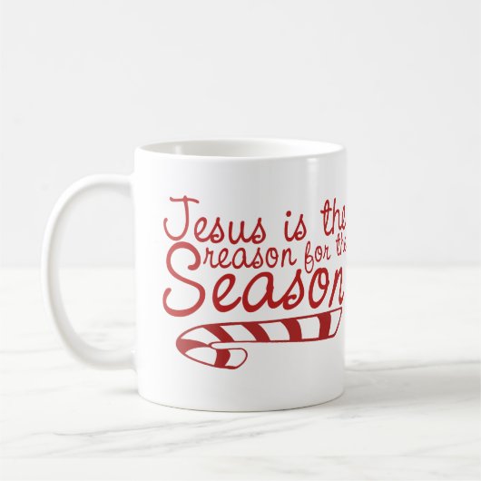 Mug Jésus est la raison de la saison (Gauche)