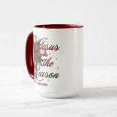Mug Jésus est la raison de la saison de Noël (Devant gauche)