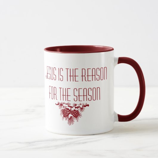 MUG JÉSUS EST LA RAISON DE LA SAISON INSPIRATIONNELLE (Droite)