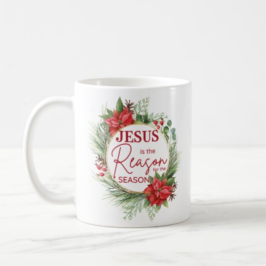 Mug Jésus est la raison de la saison Noël (Gauche)