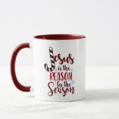 Mug Jésus est la raison de la saison religieuse (Gauche)