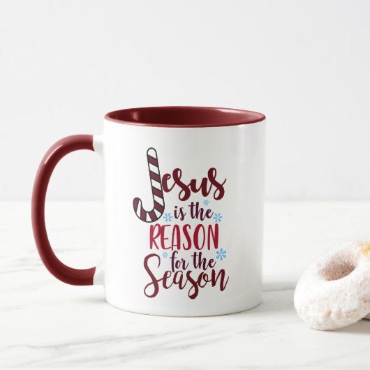 Mug Jésus est la raison de la saison religieuse (Avec donut)
