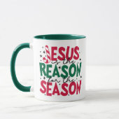 Mug Jésus Est La Raison Pour La Saison Noël (Gauche)