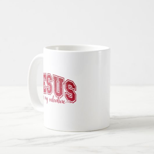 Mug Jésus est ma Saint Valentin Saint-Valentin (Devant gauche)