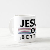 Mug Jésus est mieux (Devant gauche)