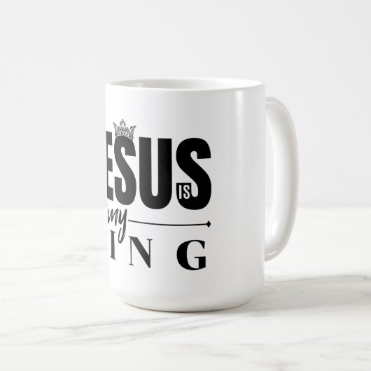 Mug Jésus est mon roi (Devant droit)
