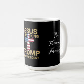 Mug Jésus Est Mon Roi, Trump Est Mon Président (Devant droit)