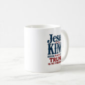 Mug Jésus est mon roi Trump est mon président (Devant droit)