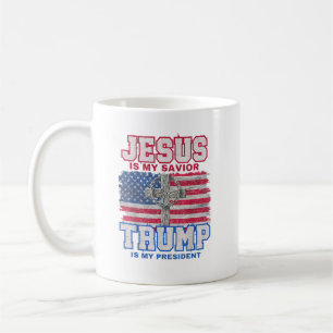 Mug Jésus Est Mon Sauveur Trump Est Mon Président