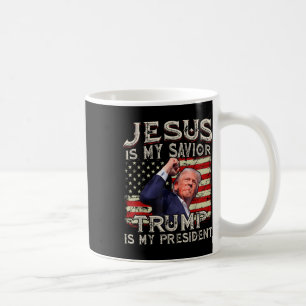 Mug Jésus Est Mon Sauveur Trump Est Mon Président Amér