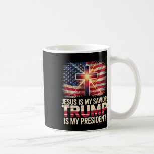 Mug Jésus Est Mon Sauveur Trump Est Mon Président Chri