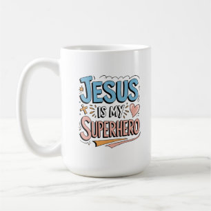 Mug Jésus Est Mon Superhéros Foi Chrétienne