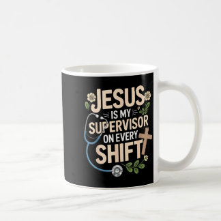Mug Jésus est mon superviseur Jésus Foi Dieu Cna Chris