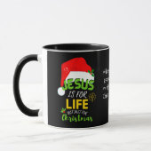 Mug JÉSUS EST POUR LA VIE, pas seulement pour Noël (Gauche)