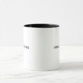 Mug Jésus Est Roi Texte Noir (Centre)