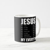 Mug Jésus est tout Jésus T-shirtEs-tu partie (Devant droit)