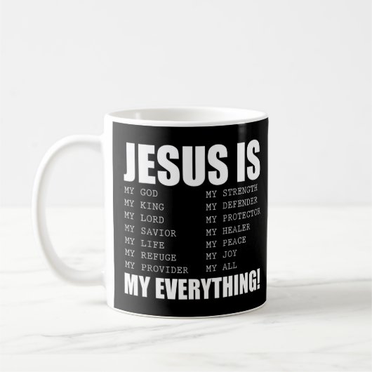 Mug Jésus est tout Jésus T-shirtEs-tu partie (Gauche)