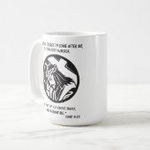 Mug Jésus et la Croix me suivent (Devant gauche)