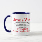 Mug Jésus Était Un Coeur Saignant Libéral - Anti GOP (Gauche)