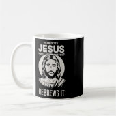 Mug Jésus Face Comment Jésus Fait Son Café He Hebre (Gauche)