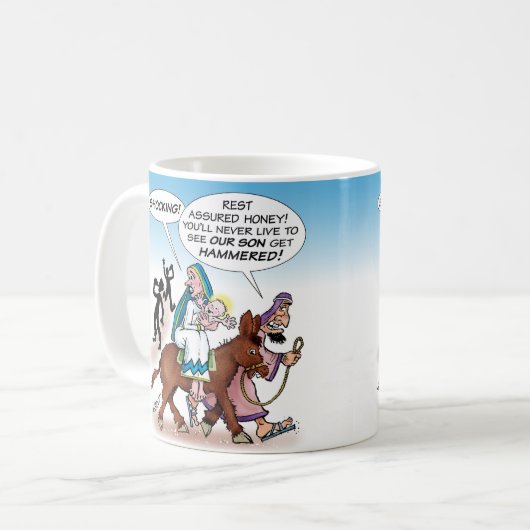 Mug Jésus "Hammered" ? - (Devant gauche)