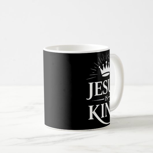 Mug Jesus Is King Christian (Devant droit)
