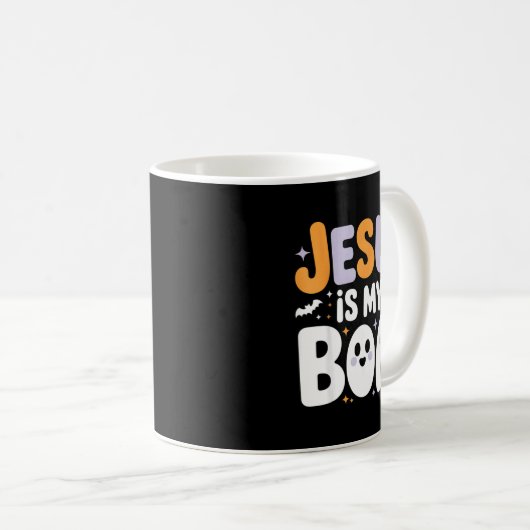 Mug Jesus Is My Boo Cute Christian Halloween Ghost Fun (Devant droit)