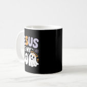 Mug Jesus Is My Boo Cute Christian Halloween Ghost Fun (Devant gauche)