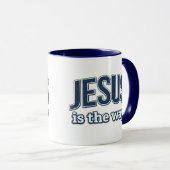 Mug JESUS is the way - Christian (Devant droit)