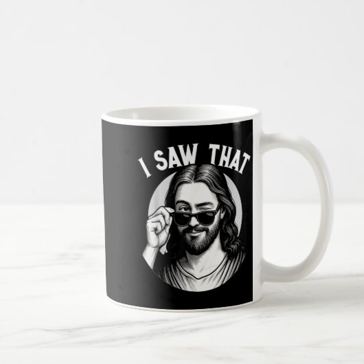 Mug Jésus, j'ai vu ça, drôle de citation de mème Jésus (Droite)