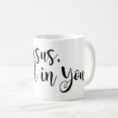 Mug Jésus, je fais confiance dans vous (Devant droit)