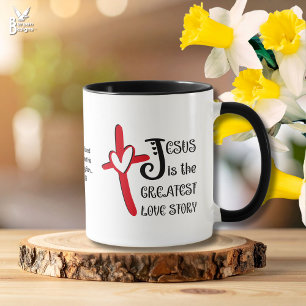 Mug JÉSUS LA PLUS GRANDE HISTOIRE D'AMOUR Pâques chrét