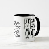 Mug Jésus la Vérité la Vie Jean 14:16 (Devant droit)