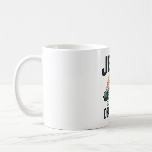 Mug Jésus l'haltérophile ultime vintage (Gauche)