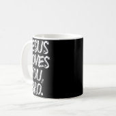 Mug Jesus Loves Bro Religious God Jesus Christian Kids (Devant gauche)