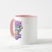 Mug JESUS m'a mis à niveau - Chrétien (Devant gauche)