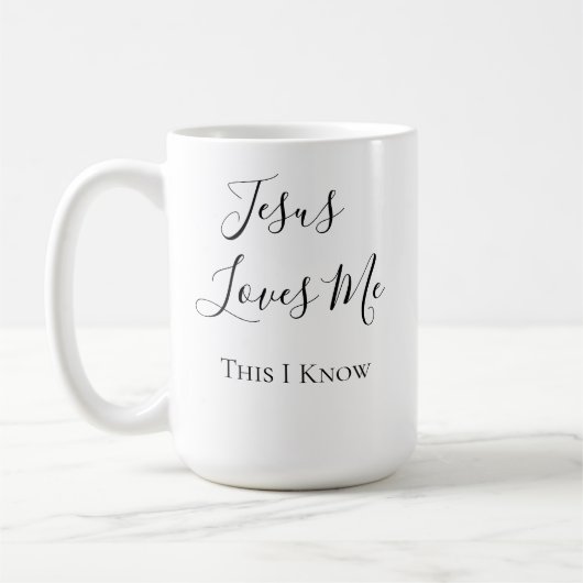 Mug Jésus m'aime, je le sais (Gauche)