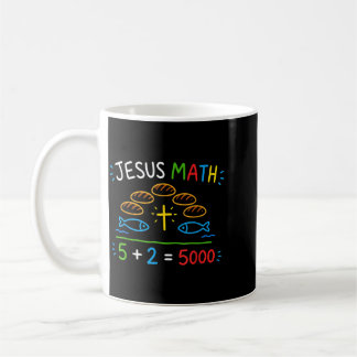Mug Jésus Maths 2 Poissons 5 pains nourrit les 5000 Bi