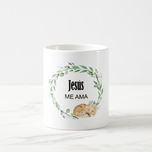 Mug Jesus me ama, vers de la bible espagnole (Centre)