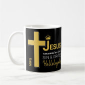 Mug JÉSUS moderne M'A RANSOMÉ Pâques chrétiennes (Gauche)