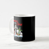 Mug Jésus Noël Commence Avec Christ Snowman Christi (Devant gauche)